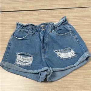 Forever 21 distressed denim, shorts, medium, no flaws, smoke-free home